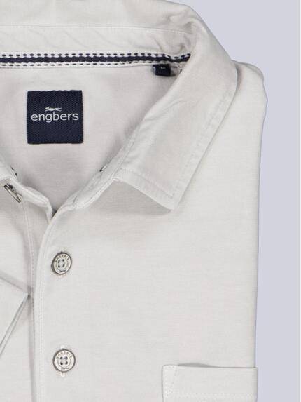 engbers Herren Polo-Shirt uni Silbergrau 38922 engbers Herren Polo-Shirt uni Silbergrau 38922