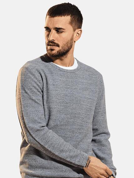 emilio adani Herren Pullover Rundhals Grau 32071 emilio adani Herren Pullover Rundhals Grau 32071