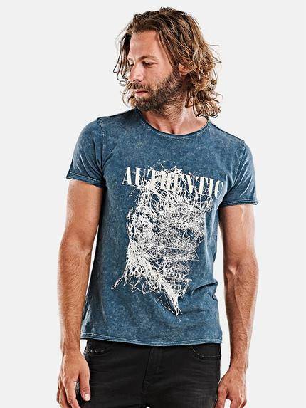 emilio adani Rundhals T-Shirt Brilliantblau