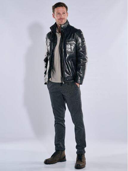 engbers Herren Lederjacke mit heraustrennbarem Inlet Schwarz 39275 engbers Herren Lederjacke mit heraustrennbarem Inlet Schwarz 39275