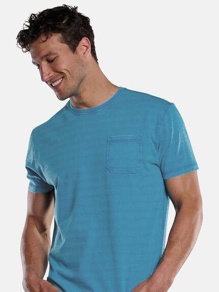 engbers Herren T-Shirt gestreift Petrolblau 33433 engbers Herren T-Shirt gestreift Petrolblau 33433