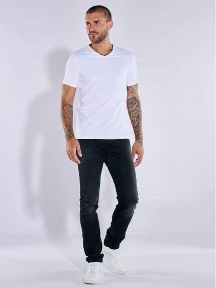 emilio adani Herren Basic-Shirt "My Favorite" organic Weiß 39505