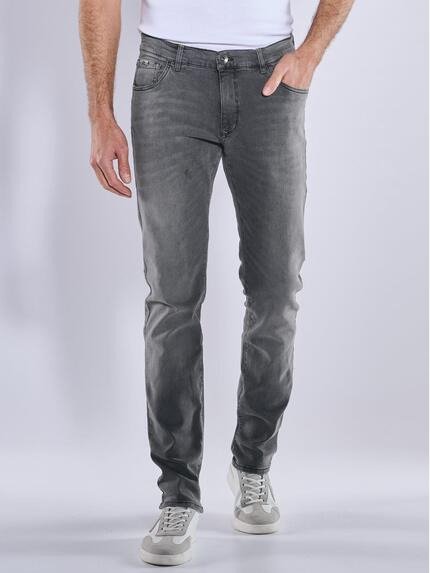 engbers Super-Stretch-Jeans "My Favorite" Dunkelgrau