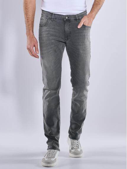 engbers Herren Super-Stretch-Jeans "My Favorite" Grau 38808