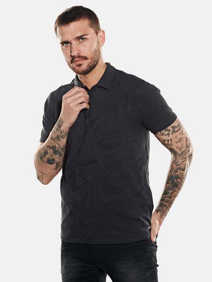 emilio adani Polo-Shirt uni Schwarz