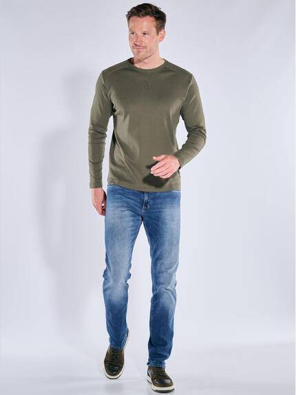 engbers Herren Langarm-Shirt "My Favorite" organic Oliv 39260 engbers Herren Langarm-Shirt "My Favorite" organic Oliv 39260