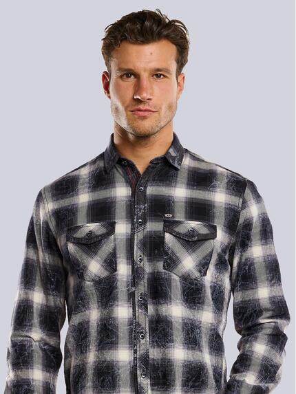 engbers Herren Langarm-Hemd kariert Schwarz 33808 engbers Herren Langarm-Hemd kariert Schwarz 33808