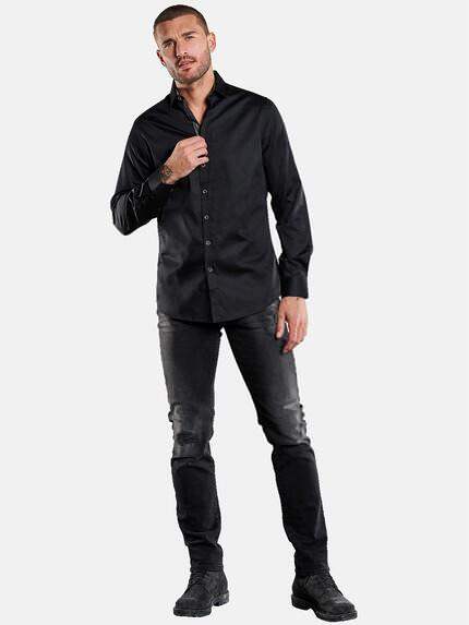 emilio adani Herren Langarm-Hemd "My Favorite" Schwarz 34061 emilio adani Herren Langarm-Hemd "My Favorite" Schwarz 34061