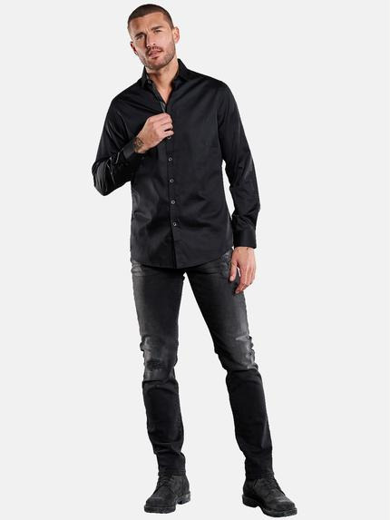 emilio adani Herren Langarm-Hemd "My Favorite" Schwarz 36202 emilio adani Herren Langarm-Hemd "My Favorite" Schwarz 36202
