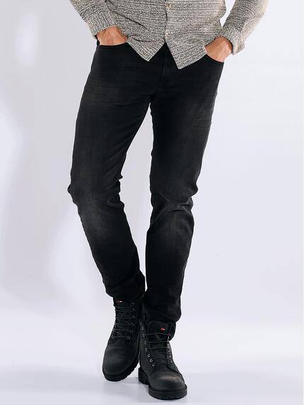 emilio adani Super-Stretch-Jeans slim fit Schwarz