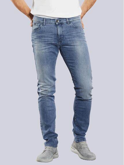 engbers Super-Stretch-Jeans slim fit Taubenblau
