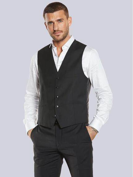 emilio adani Anzug-Weste slim fit Schwarz