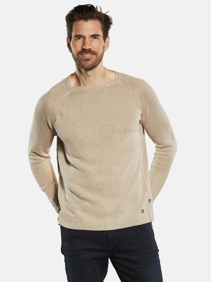 ENGBERS GERMANY Pullover aus Leinen Rehbraun