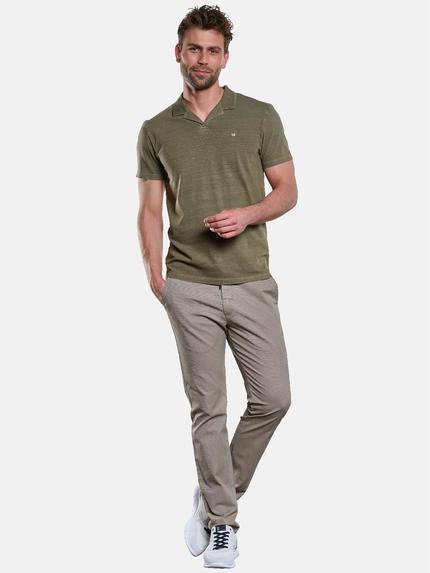 ENGBERS GERMANY Herren Polo-Shirt mit Leinen-Anteil Oliv 33107 ENGBERS GERMANY Herren Polo-Shirt mit Leinen-Anteil Oliv 33107