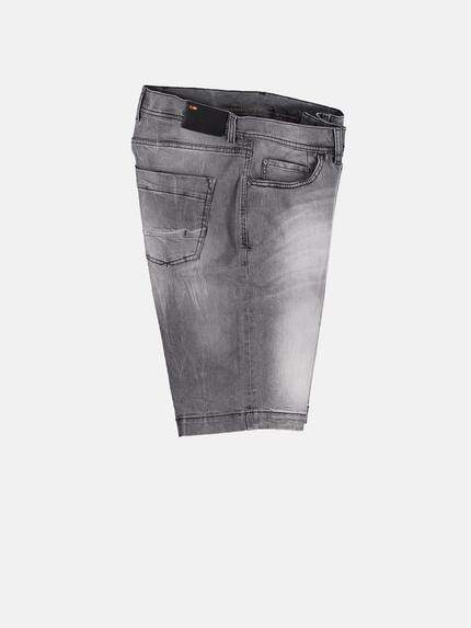 emilio adani Herren Authentisch gewaschene Bermuda Grau 29859