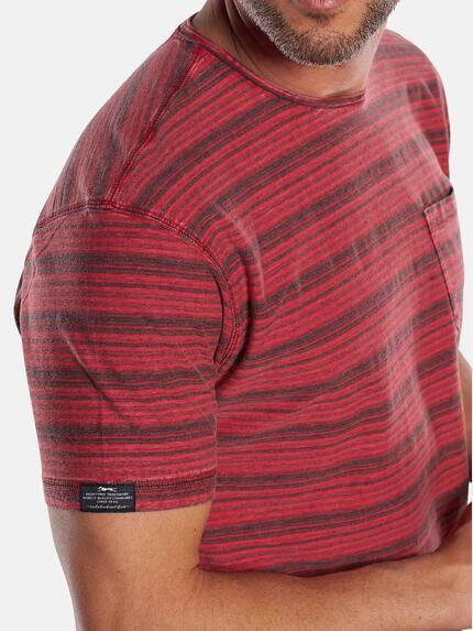 engbers Herren Im Stück gefärbtes Rundhals T-Shirt mit Brusttasche Rot 29791 engbers Herren Im Stück gefärbtes Rundhals T-Shirt mit Brusttasche Rot 29791