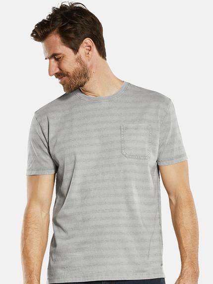 engbers Herren T-Shirt gestreift Grau 34327 engbers Herren T-Shirt gestreift Grau 34327