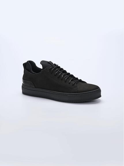 emilio adani Sneaker aus Nubuk-Leder Schwarz