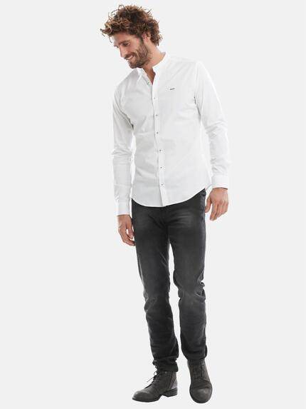 emilio adani Herren Stehkragen-Hemd Weiß 30326 emilio adani Herren Stehkragen-Hemd Weiß 30326