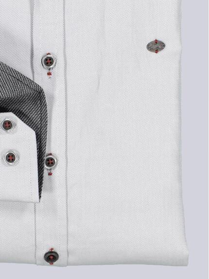 engbers Herren Langarm-Hemd uni Grau 35325