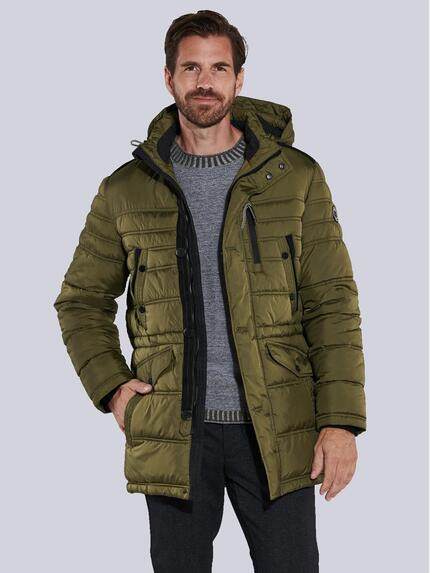 engbers Steppjacke mit abnehmbarer Kapuze Khaki