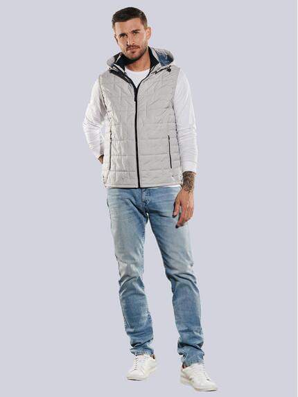 emilio adani Herren Freizeit-Weste regular Grau 35187 emilio adani Herren Freizeit-Weste regular Grau 35187