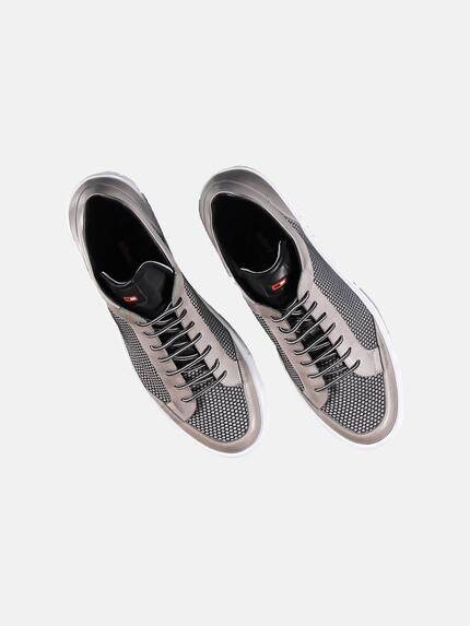 emilio adani Herren Sneaker im angesagten Materialmix Grau 31081 emilio adani Herren Sneaker im angesagten Materialmix Grau 31081
