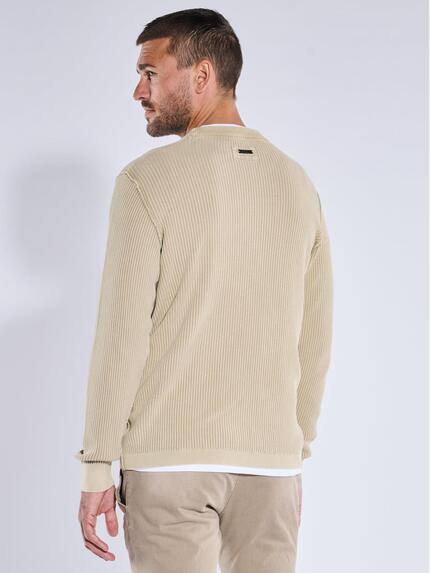 emilio adani Herren Rundhals Pullover Beige 39230 emilio adani Herren Rundhals Pullover Beige 39230