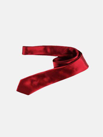 engbers Herren Krawatte uni Feuerrot 32952