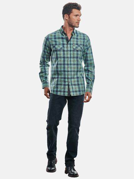 engbers Herren Speziell gewaschenes Karohemd Gruen 31271 engbers Herren Speziell gewaschenes Karohemd Gruen 31271