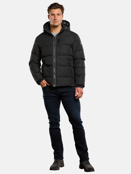 ENGBERS GERMANY Herren Steppjacke mit abnehmbarer Kapuze Schwarz 33555 ENGBERS GERMANY Herren Steppjacke mit abnehmbarer Kapuze Schwarz 33555