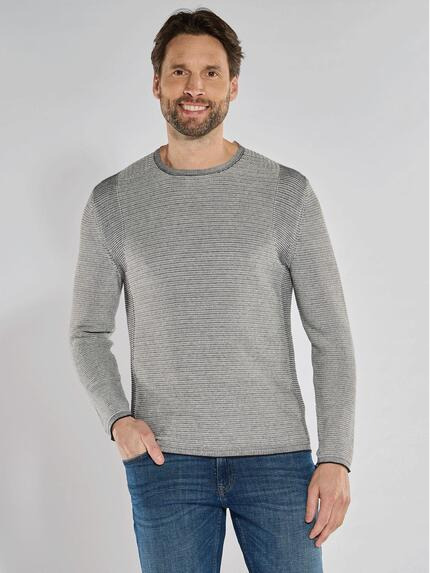 engbers Herren Pullover regular Weiß 36288
