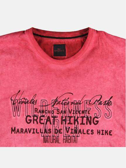engbers Herren Rundhals T-Shirt Blutrot 23654 engbers Herren Rundhals T-Shirt Blutrot 23654