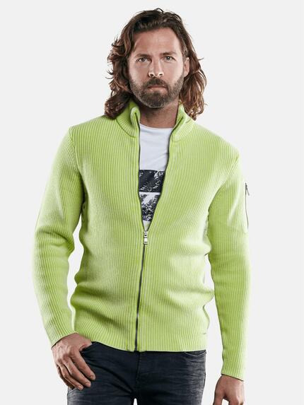 emilio adani Modische Strickjacke Limonengelb