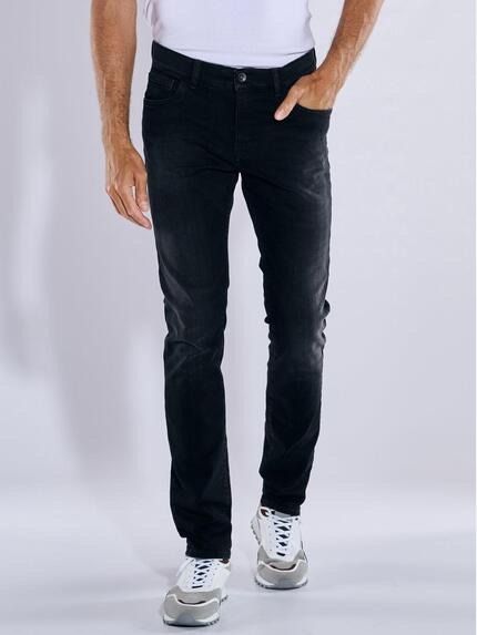 engbers Super-Stretch-Jeans slim fit Schwarz
