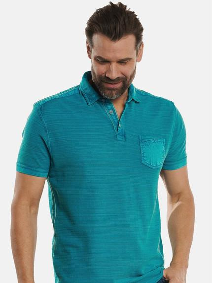engbers Herren Polo-Shirt strukturiert Petrolblau 33036 engbers Herren Polo-Shirt strukturiert Petrolblau 33036