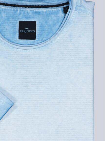 engbers Herren T-Shirt gestreift Hellblau 38978 engbers Herren T-Shirt gestreift Hellblau 38978