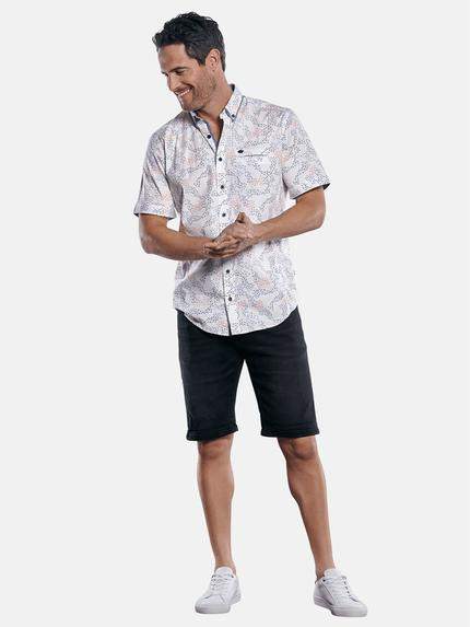 engbers Herren Cooles Hemd mit Comfort-Stretch-Anteil Mandarinorange 29737