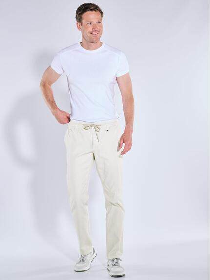 engbers Herren Chino mit Tunnelzug Naturweiss 39118 engbers Herren Chino mit Tunnelzug Naturweiss 39118