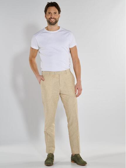 engbers Herren Anzug-Hose slim fit Beige 36473 engbers Herren Anzug-Hose slim fit Beige 36473