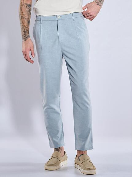 emilio adani Anzug-Hose slim fit Hellblau