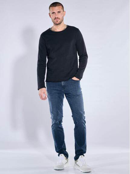 emilio adani Herren Poloshirt langarm Saphirblau 39949 emilio adani Herren Poloshirt langarm Saphirblau 39949