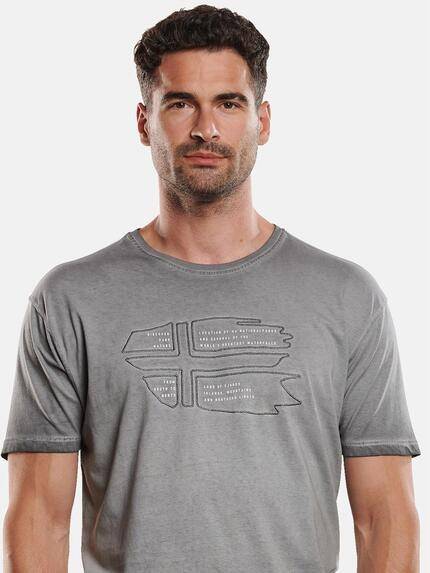 engbers Herren T-Shirt Rundhals mit Stickerei Grau 31658 engbers Herren T-Shirt Rundhals mit Stickerei Grau 31658
