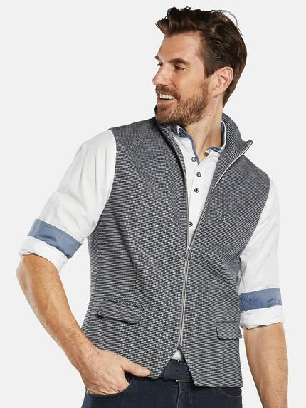 engbers Herren Sakko-Weste mit Zipper Blau 34303 engbers Herren Sakko-Weste mit Zipper Blau 34303