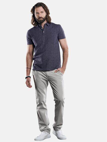 emilio adani Herren Poloshirt mit Jacquard-Struktur Blau 29886 emilio adani Herren Poloshirt mit Jacquard-Struktur Blau 29886