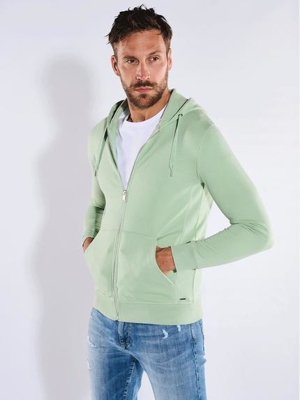 emilio adani Sweatjacke mit Kapuze Hellgruen