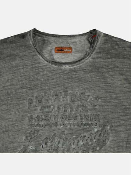 emilio adani Herren Rundhals T-Shirt Weiß 23671