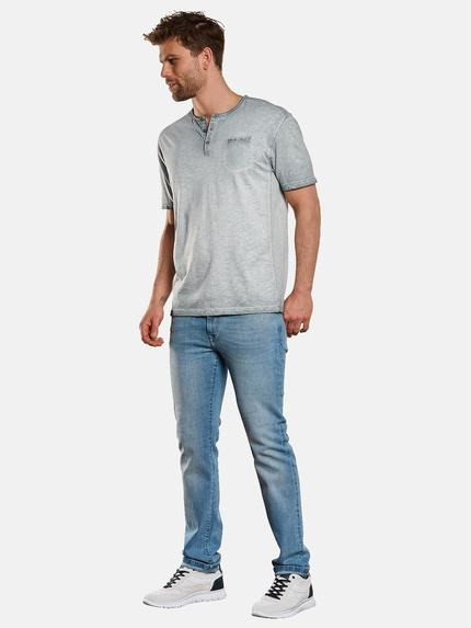 engbers Herren Henley-Shirt Silbergrau 33140