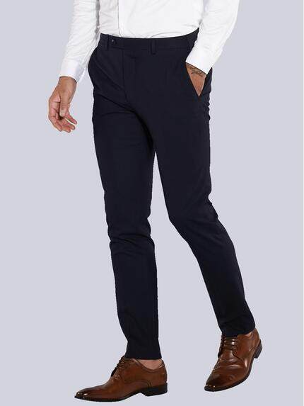 emilio adani Anzug-Hose slim fit Saphirblau