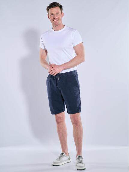 engbers Herren Chino-Bermuda mit Tunnelzug Marineblau 38941